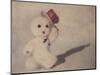 Snowman Walking by Jennifer Kennard-Jennifer Kennard-Mounted Photographic Print