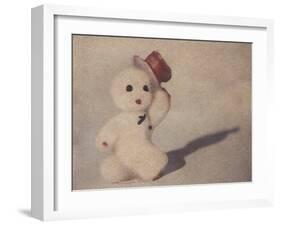 Snowman Walking by Jennifer Kennard-Jennifer Kennard-Framed Photographic Print