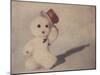 Snowman Walking by Jennifer Kennard-Jennifer Kennard-Mounted Photographic Print