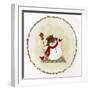 Snowman with Birdhouse-Beverly Johnston-Framed Giclee Print