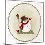 Snowman with Birdhouse-Beverly Johnston-Mounted Giclee Print