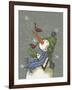 Snowman with Birds-Margaret Wilson-Framed Giclee Print