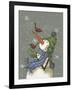 Snowman with Birds-Margaret Wilson-Framed Giclee Print