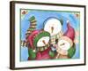 Snowman with Bluebird-Melinda Hipsher-Framed Giclee Print