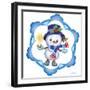 Snowman with Candle-Olga And Alexey Drozdov-Framed Photographic Print