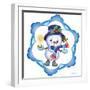 Snowman with Candle-Olga And Alexey Drozdov-Framed Photographic Print