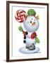 Snowman with Candy-Olga And Alexey Drozdov-Framed Photographic Print