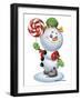 Snowman with Candy-Olga And Alexey Drozdov-Framed Photographic Print