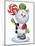 Snowman with Candy-Olga And Alexey Drozdov-Mounted Photographic Print