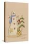 Snowman with Cat-Debbie McMaster-Stretched Canvas