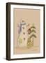Snowman with Cat-Debbie McMaster-Framed Giclee Print