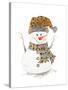 Snowman with Dots-Patricia Pinto-Stretched Canvas