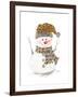Snowman with Dots-Patricia Pinto-Framed Art Print
