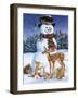 Snowman with Friends-William Vanderdasson-Framed Giclee Print