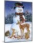 Snowman with Friends-William Vanderdasson-Mounted Giclee Print