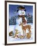 Snowman with Friends-William Vanderdasson-Framed Giclee Print