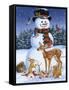 Snowman with Friends-William Vanderdasson-Framed Stretched Canvas