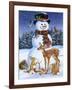 Snowman with Friends-William Vanderdasson-Framed Giclee Print