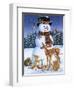 Snowman with Friends-William Vanderdasson-Framed Giclee Print