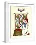 Snowman with Guilt and Apples-Debbie McMaster-Framed Giclee Print