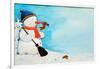 Snowman with Little Rabbit, 2012-Christian Kaempf-Framed Giclee Print