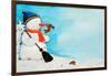 Snowman with Little Rabbit, 2012-Christian Kaempf-Framed Giclee Print