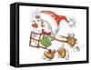 Snowman with Mailchristmas-ZPR Int’L-Framed Stretched Canvas