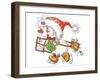 Snowman with Mailchristmas-ZPR Int’L-Framed Giclee Print