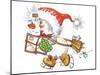 Snowman with Mailchristmas-ZPR Int’L-Mounted Giclee Print