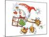Snowman with Mailchristmas-ZPR Int’L-Mounted Giclee Print