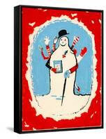 Snowman with Many Arms, 1970s-George Adamson-Framed Stretched Canvas