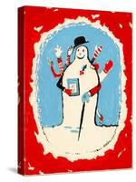 Snowman with Many Arms, 1970s-George Adamson-Stretched Canvas