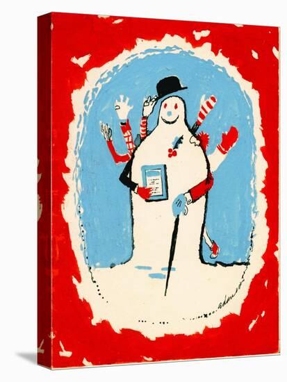 Snowman with Many Arms, 1970s-George Adamson-Stretched Canvas