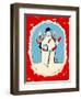 Snowman with Many Arms, 1970s-George Adamson-Framed Giclee Print