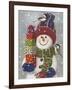 Snowman with Presents-William Vanderdasson-Framed Giclee Print