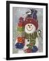 Snowman with Presents-William Vanderdasson-Framed Giclee Print