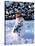 Snowman with Scarf and Hat in Winter Scene-null-Stretched Canvas