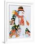 Snowman with Skis, 1998-Christian Kaempf-Framed Giclee Print