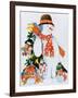 Snowman with Skis, 1998-Christian Kaempf-Framed Giclee Print