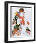 Snowman with Skis, 1998-Christian Kaempf-Framed Giclee Print