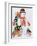 Snowman with Skis, 1998-Christian Kaempf-Framed Giclee Print