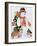 Snowman with Skis, 1998-Christian Kaempf-Framed Giclee Print