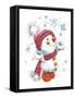 Snowman with Snowchristmas-ZPR Int’L-Framed Stretched Canvas