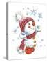 Snowman with Snowchristmas-ZPR Int’L-Stretched Canvas