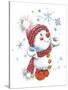 Snowman with Snowchristmas-ZPR Int’L-Stretched Canvas