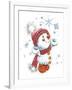 Snowman with Snowchristmas-ZPR Int’L-Framed Giclee Print