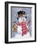 Snowman with Tophat-William Vanderdasson-Framed Giclee Print
