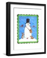 Snowman-Melinda Hipsher-Framed Giclee Print