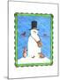 Snowman-Melinda Hipsher-Mounted Giclee Print