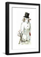 Snowman-Vintage Apple Collection-Framed Giclee Print